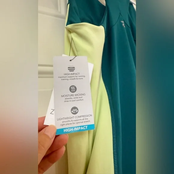 ZELOS Teal and Light Yellow Dress - Picture 6 of 6